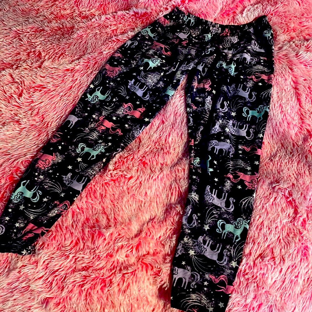 Purple unicorn leggings